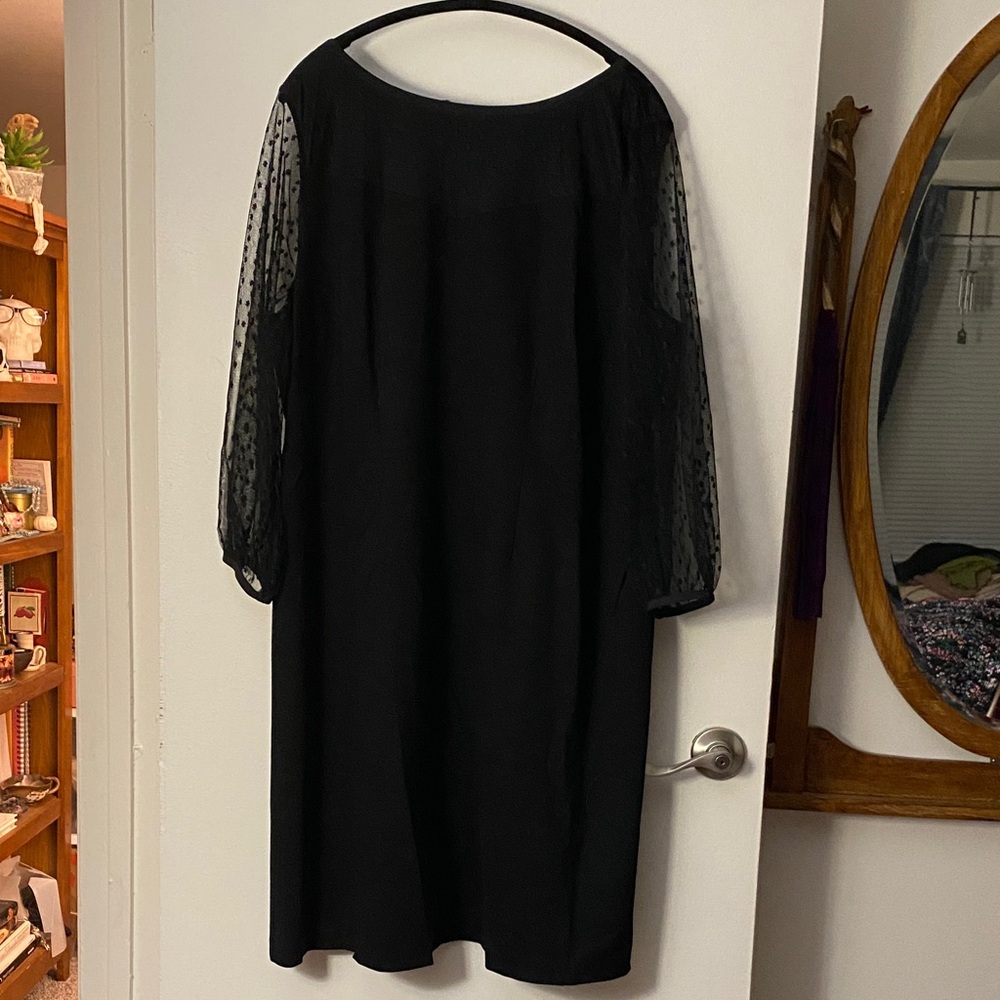 Elegant Black Ponte Women's Dress